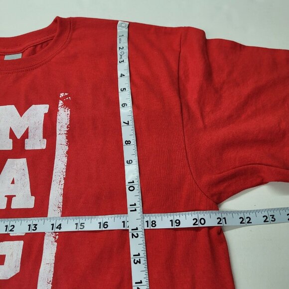 MAGA Shirt Adult L Red We Vote‎ Flag America USA Patriotic - Picture 7 of 10